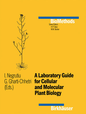 cover image of A Laboratory Guide for Cellular and Molecular Plant Biology